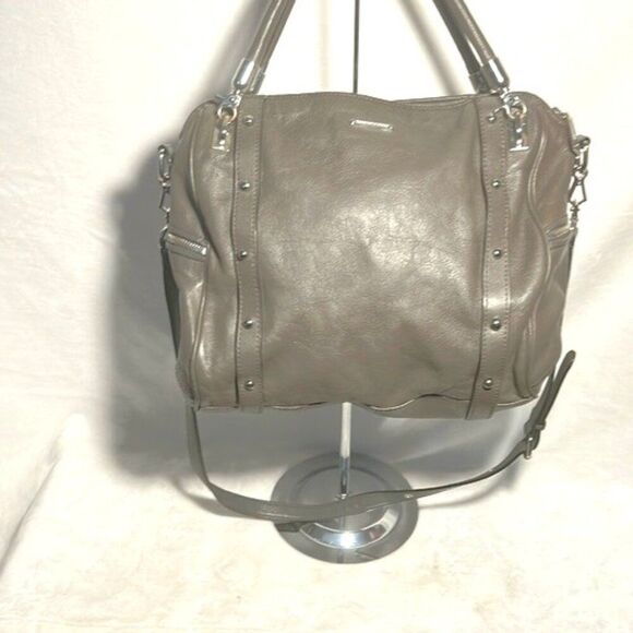 Rebecca Minkoff Gray Leather Satchel - Picture 1 of 16